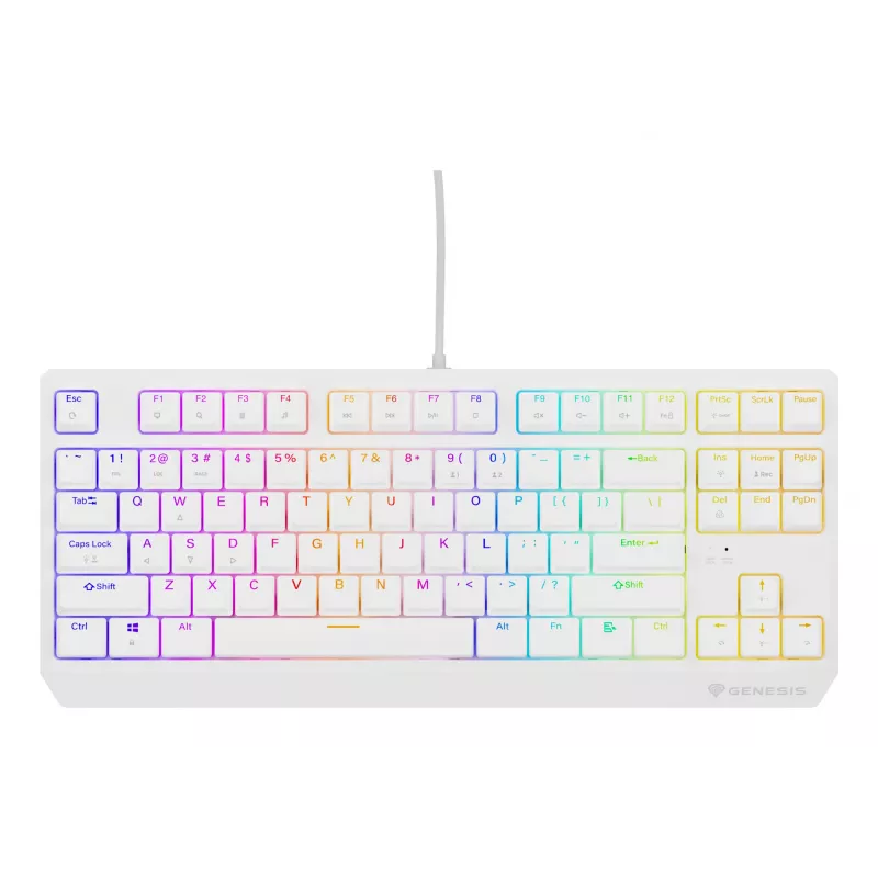 GENESIS Thor 230 TKL keyboard Gaming USB QWERTY US English White