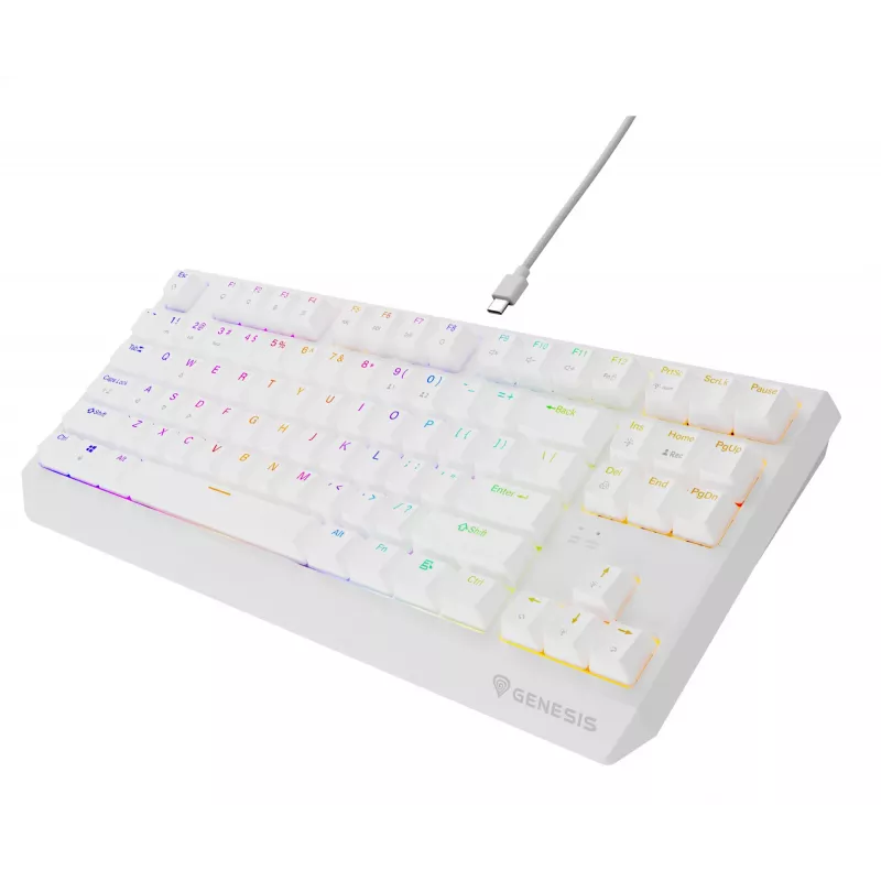 GENESIS Thor 230 TKL keyboard Gaming USB QWERTY US English White