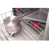 Semi built-in dishwasher AMICA DIM62E7qH — 14 place settings, 60 cm, LED touch display, 7 programs, White
