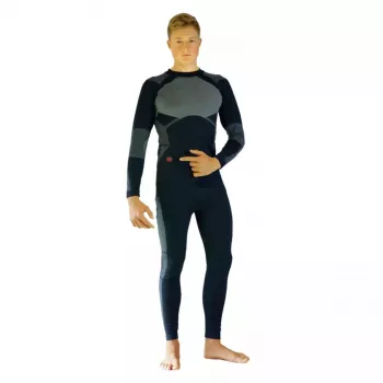 Body protection vest Glovii GXBL for skiing and snowboarding, unisex, L, black, breathable, rechargeable battery