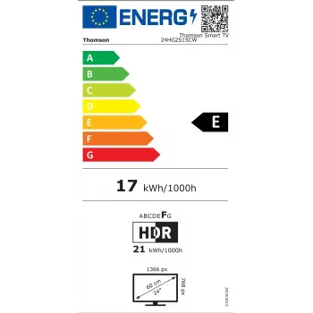 Thomson 24HG2S15CW 24 inch HD Smart TV Wi-Fi White