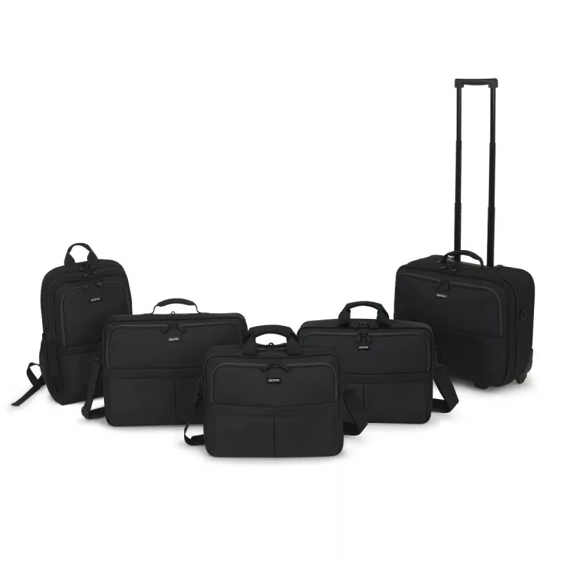 DICOTA Multi Plus Scale - 14-15.6in Notebook Case - Black / 600d Recycled Pet