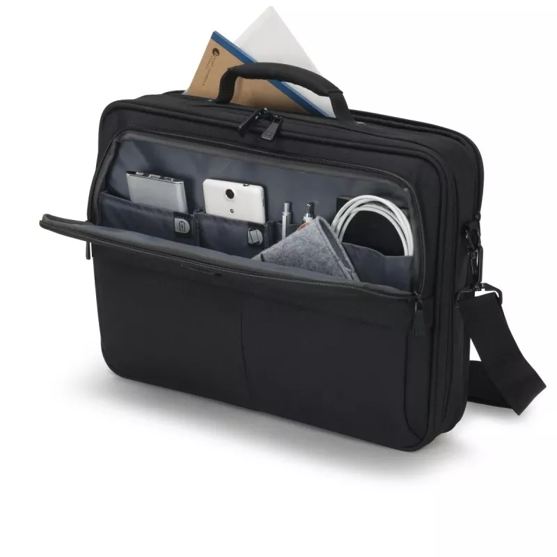 DICOTA Multi Plus Scale - 14-15.6in Notebook Case - Black / 600d Recycled Pet