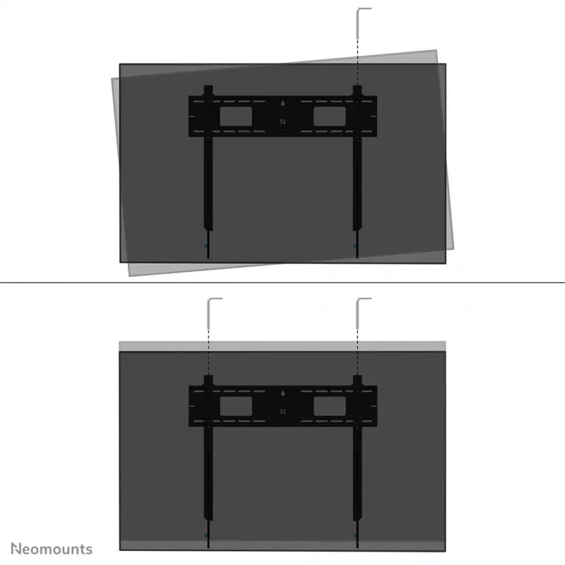 Neomounts WL30-750BL18 Heavy duty wall mount 55-98 inch - fixed - lockable - fast installation - TÜV