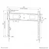 Neomounts WL30-750BL18 Heavy duty wall mount 55-98 inch - fixed - lockable - fast installation - TÜV