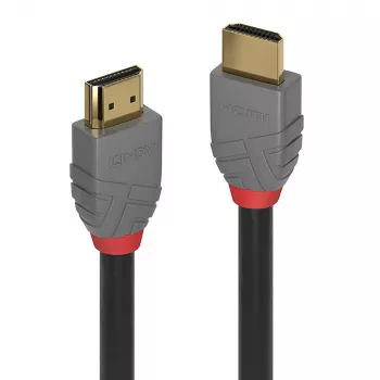Lindy 15m Standard HDMI Cable, Anthra Line, 15 m, HDMI Type A (Standard), HDMI Type A (Standard), 3D, 10.2 Gbit/s, Black, Grey