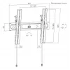 GEMBIRD TV Wall Mount, PRO Series (Tilt), 32in-65in