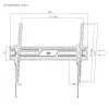 GEMBIRD TV Wall Mount (Tilt), 43in-100in