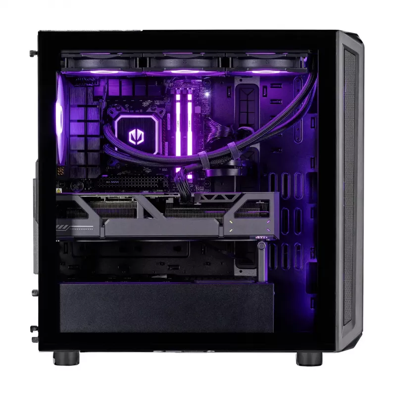 Desktop PC ActiveJet MIDI Tower AMD Ryzen 7 9700X, 32GB DDR5 6000MHz, 1TB SSD, Radeon RX 9060 XT 16GB, Windows 11 Pro, 850W, Black