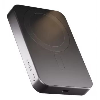ZENS Powerbank Slim Qi2 Al 10000mah Black