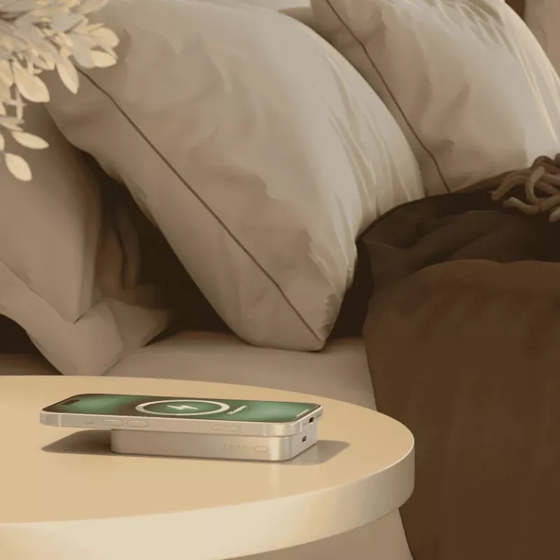 ZENS Powerbank Slim Qi2 Al 10000mah White
