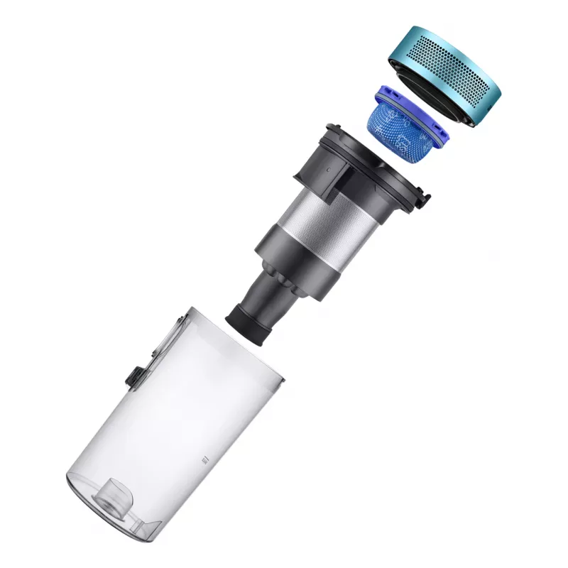 Samsung VS20B75AGR1/GE stick vacuum/electric broom 2-in-1 stick vacuum Battery Dry Bagless 0.8 L 550 W Black, Chrome, Mint colour, Teal