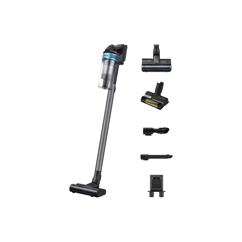 Samsung VS20B75AGR1/GE stick vacuum/electric broom 2-in-1 stick vacuum Battery Dry Bagless 0.8 L 550 W Black, Chrome, Mint colour, Teal