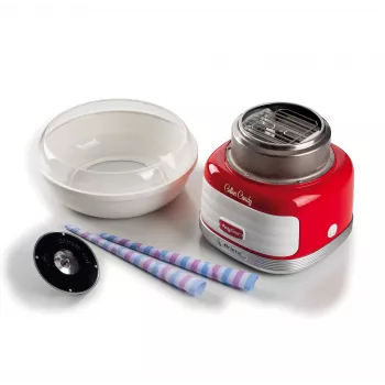 Ariete Cotton Candy Candy Floss Machine, 450 W, Red, Red, Hard candy, Granulated sugar, 500 W, 280 mm, 280 mm, 265 mm