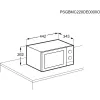 Countertop Grill Microwave Electrolux EMZ421MMTI — 800 W, 20 L, titanium, 270 mm turntable