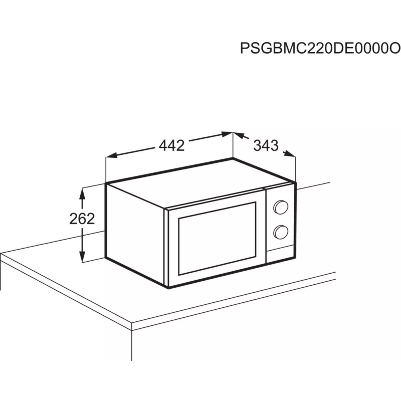 Countertop Grill Microwave Electrolux EMZ421MMTI — 800 W, 20 L, titanium, 270 mm turntable