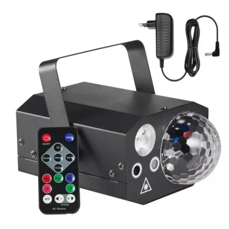 Smoke machine Light4Me GIG SET 1 400W LED — smoke generator with 400W LED lighting, IP20, set includes smoke and fog generator