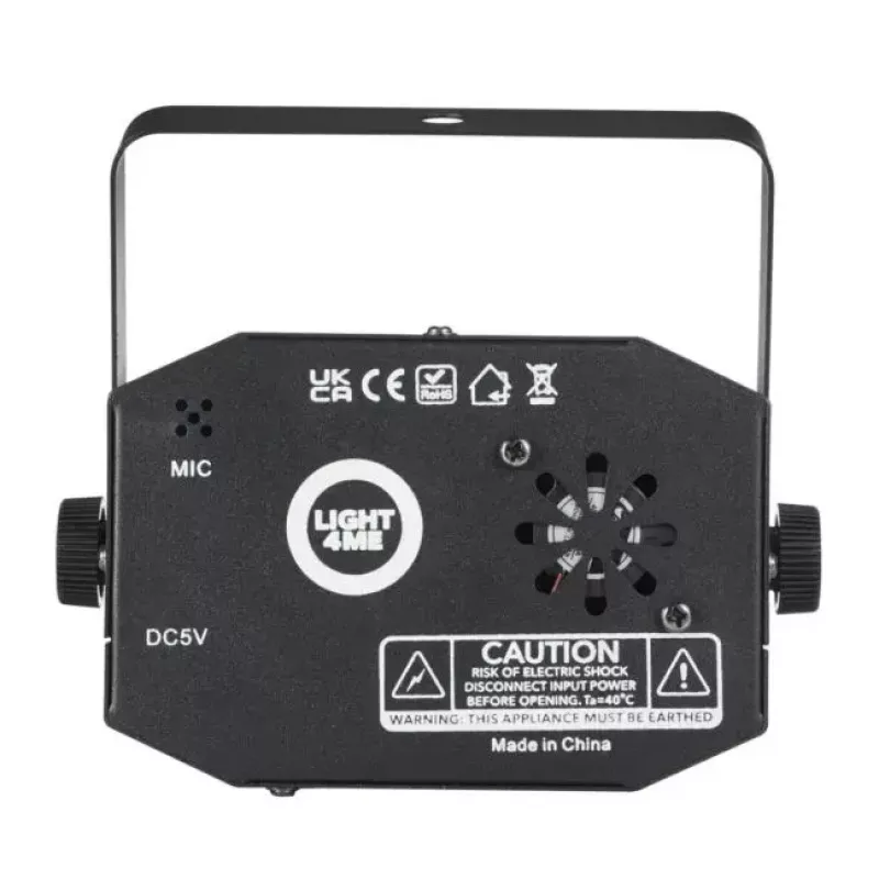 Smoke machine Light4Me GIG SET 1 400W LED — smoke generator with 400W LED lighting, IP20, set includes smoke and fog generator