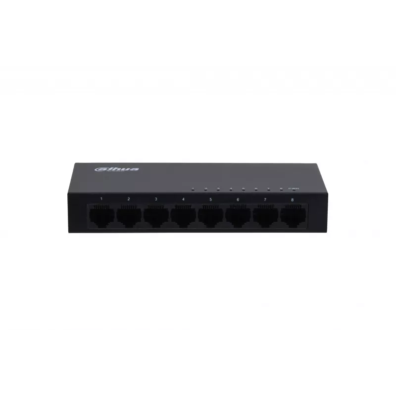 Dahua Technology Access 8-Port Unmanaged Gigabit Switch, Unmanaged, L2, Gigabit Ethernet (10/100/1000)