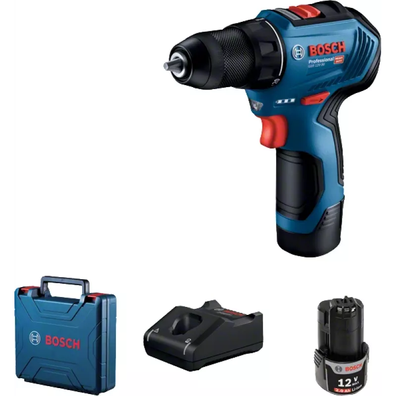 Bosch GSR 12V-30 Professional 1600 RPM Blue