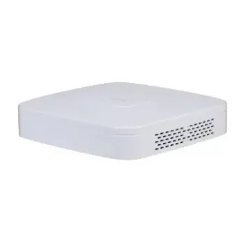 Network video recorder DAHUA NVR4104-P-EI — 4-channel NVR, up to 3840×2160, SATA HDD, 1U, white
