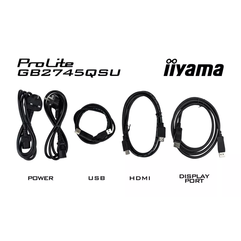iiyama G-MASTER GB2745QSU-B2 computer monitor 68.6 cm (27 inch) 2560 x 1440 pixels Wide Quad HD LED Black