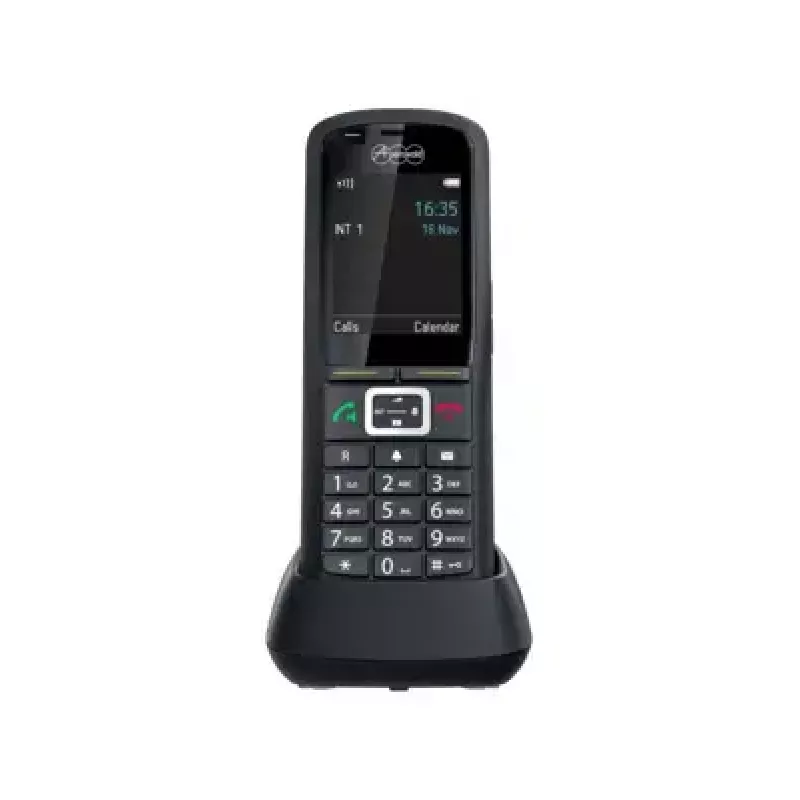 DECT handset Auerswald COMfortel M-730 — wireless desk telephone, 2.4 inch display, speakerphone, Caller ID, SMS, black
