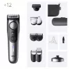 Braun BeardTrimmer 9 BT9560 beard trimmer Battery 52 2 cm Wet & Dry Black, Silver