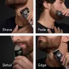 Braun BeardTrimmer 9 BT9560 beard trimmer Battery 52 2 cm Wet & Dry Black, Silver
