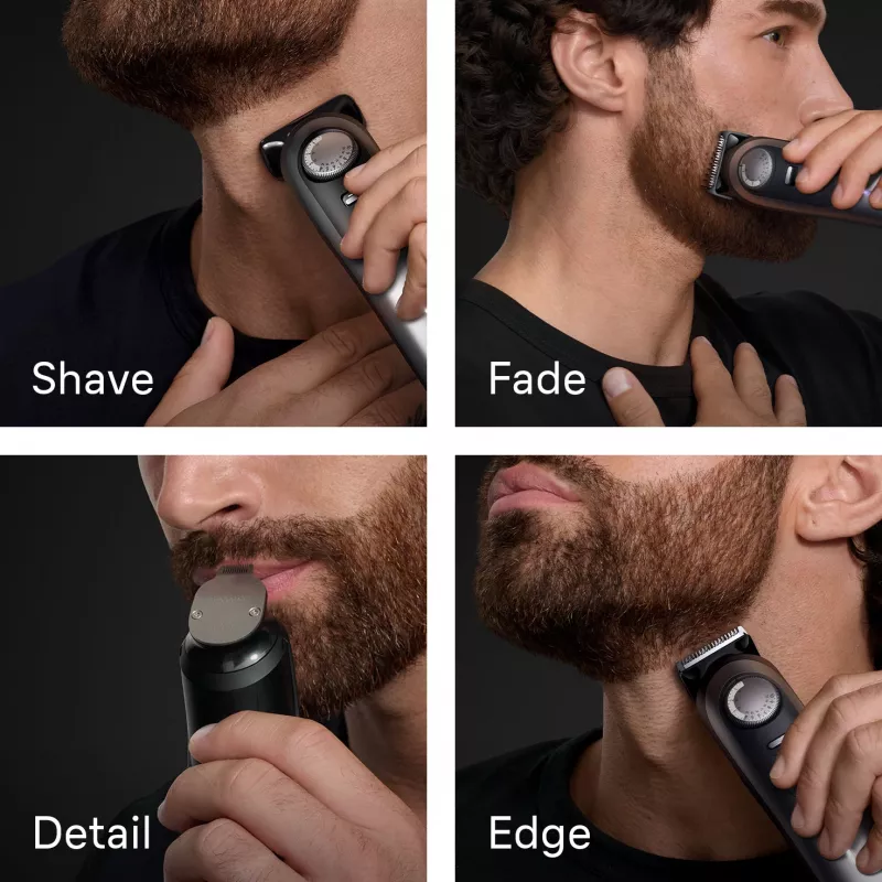 Braun BeardTrimmer 9 BT9560 beard trimmer Battery 52 2 cm Wet & Dry Black, Silver