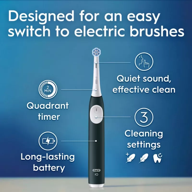 Electric toothbrush BRAUN Oral‑B iO Series 2 Green rechargeable with travel case