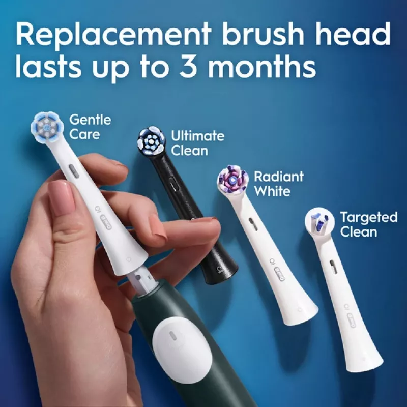 Electric toothbrush BRAUN Oral‑B iO Series 2 Green rechargeable with travel case