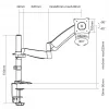 Equip 13 inch-27 inch Articulating Monitor Desk Mount Bracket