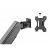 Equip 17 inch-27 inch Triple Monitor Desk Mount Bracket, Clamp, 21 kg, 75 x 75 mm, 100 x 100 mm, Height adjustment, Black