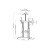 Equip 650605 60-100 inch Ultra-large Telescopic Display LFD Trolley