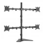 Equip 17 inch-32 inch Articulating Quad Monitor Tabletop Stand