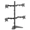 Equip 17 inch-32 inch Articulating Quad Monitor Tabletop Stand