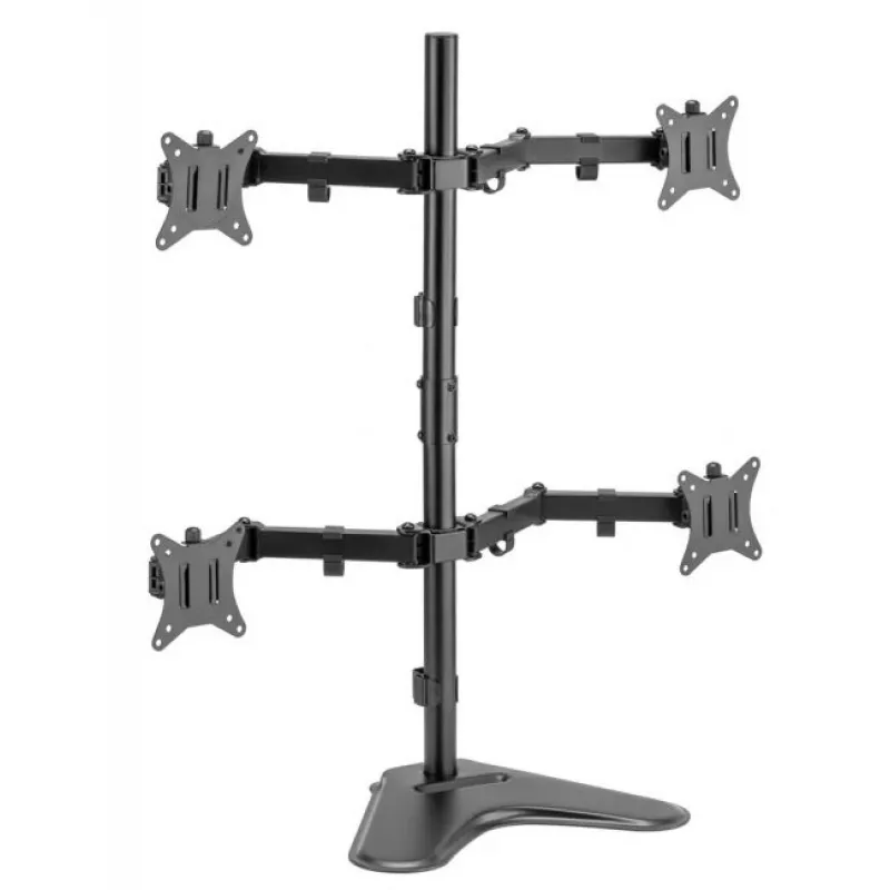 Equip 17 inch-32 inch Articulating Quad Monitor Tabletop Stand