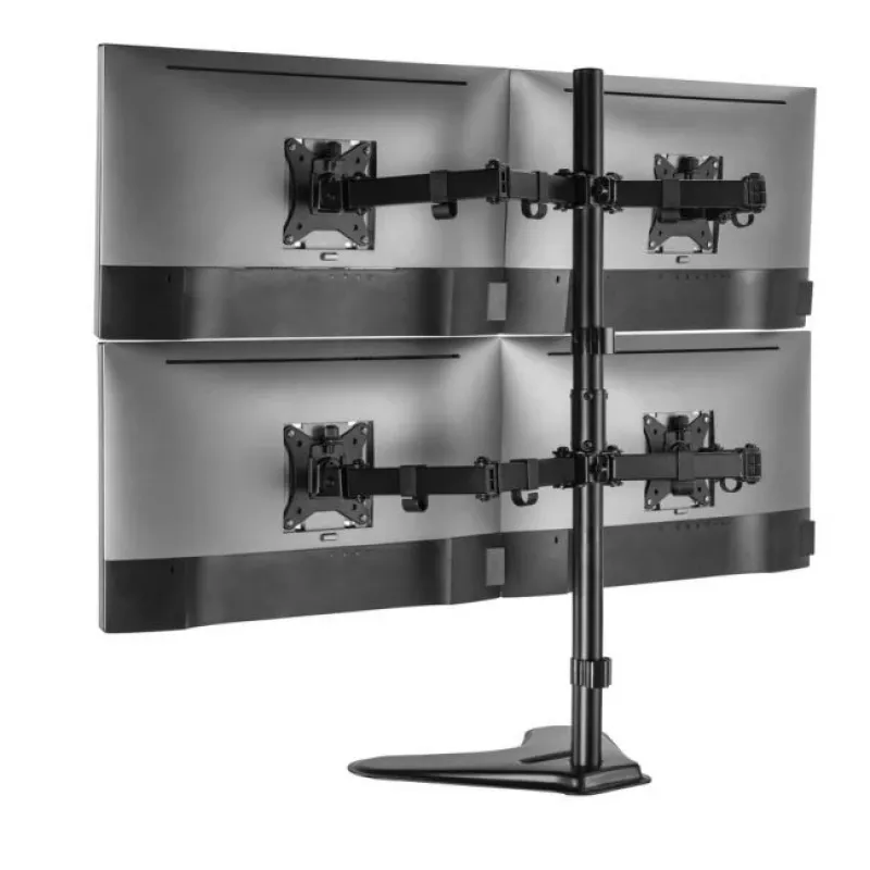Equip 17 inch-32 inch Articulating Quad Monitor Tabletop Stand