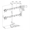 Equip 17 inch-32 inch Articulating Quad Monitor Tabletop Stand