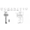 Equip 37 inch-65 inch Motorized Remote Control TV Stand