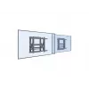 Equip 19 inch-55 inch Push-In Pop-Out TV Wall Mount Bracket, 50 kg, 48.3 cm (19 inch), 139.7 cm (55 inch), 100 x 100 mm, 600 x 400 mm, 0 - 10°