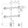 Equip 17 inch-32 inch Articulating Quad Monitor Desk Mount Bracket