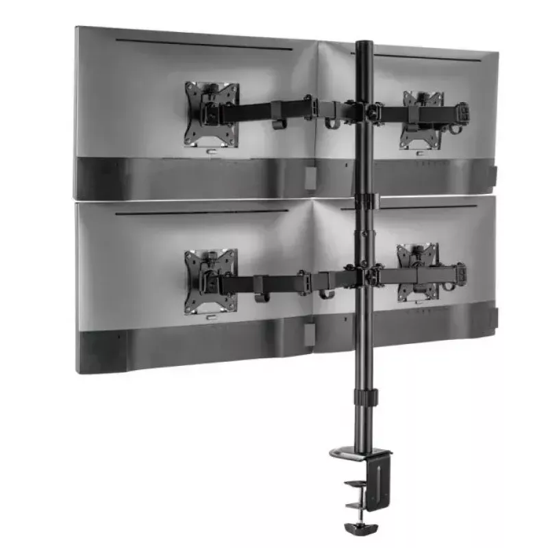 Equip 17 inch-32 inch Articulating Quad Monitor Desk Mount Bracket