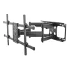 Equip 37 inch-90 inch Tilt/Swivel TV Wall Mount Bracket, 200 x 200 mm, 816 x 410 mm, -15 - 5°, -60 - 60°, Steel, Black