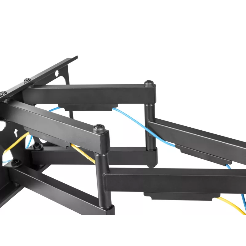 Equip 37 inch-90 inch Tilt/Swivel TV Wall Mount Bracket, 200 x 200 mm, 816 x 410 mm, -15 - 5°, -60 - 60°, Steel, Black