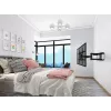 Equip 37 inch-90 inch Tilt/Swivel TV Wall Mount Bracket, 200 x 200 mm, 816 x 410 mm, -15 - 5°, -60 - 60°, Steel, Black