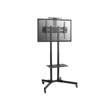Equip Economy Multi-functional TV Cart, 50 kg, 94 cm (37 inch), 177.8 cm (70 inch), 600 x 400 mm, Height adjustment, Black