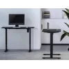 EQUIP ERGO Electric Sit-Stand Desk Frame with Desktop, Black, 120x60 cm, Dual Motor, 125 kg
