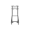 Equip 37 inch-80 inch Heavy-Duty TV Cart, 94 cm (37 inch), 2.03 m (80 inch), 200 x 200 mm, 600 x 400 mm, Aluminium, Plastic, Stainless steel, Black